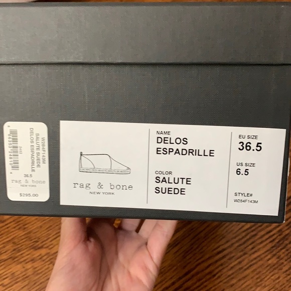 New with box Rag & Bone Espadrille - Picture 4 of 5